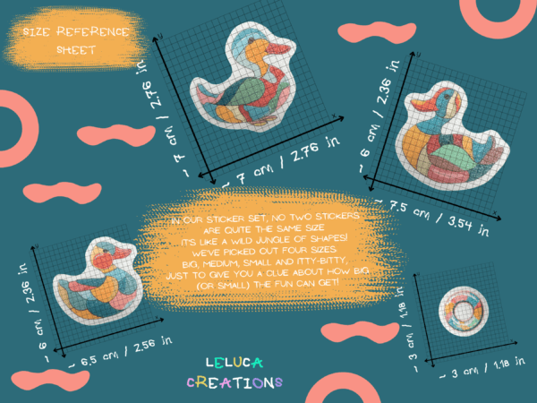 Cute duck tub stickers for slip prevention.