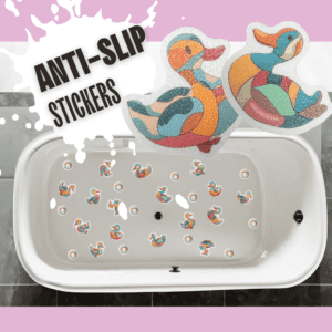 High-quality non slip duck bath stickers ideal for preventing slips and enhancing safety.