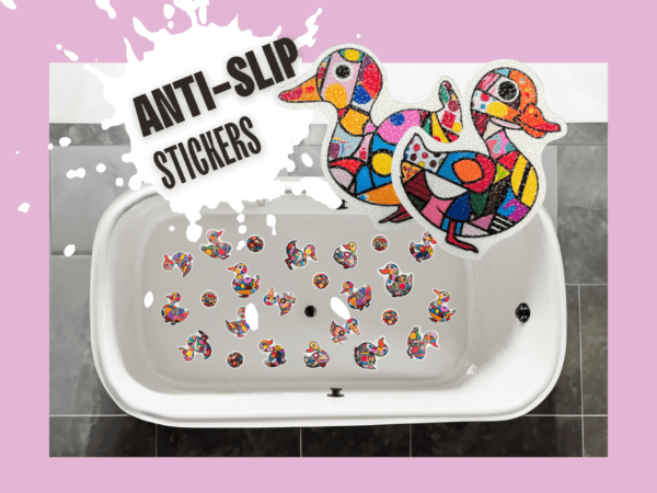 Duck stickers for bathtub for Safety