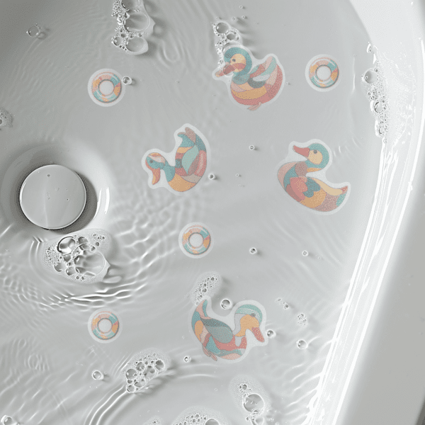 High-quality non slip duck bath stickers ideal for preventing slips and enhancing safety.